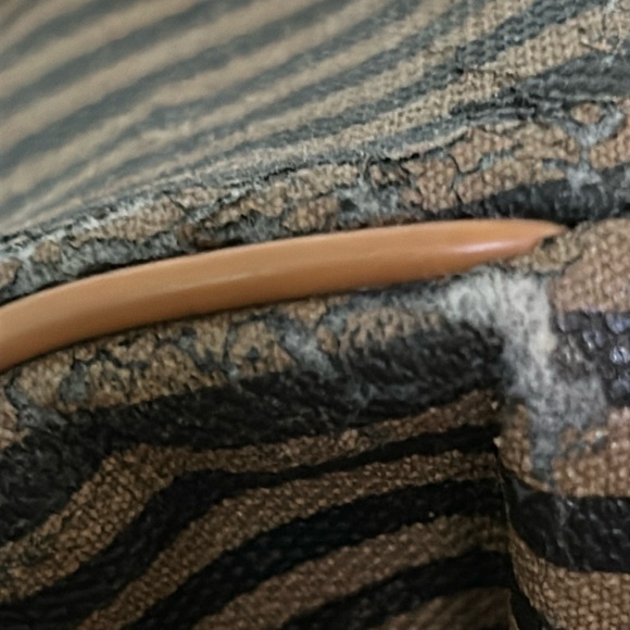 FENDI VINTAGE AUTHENTIC CANVAS SATCHEL - Picture 11 of 16